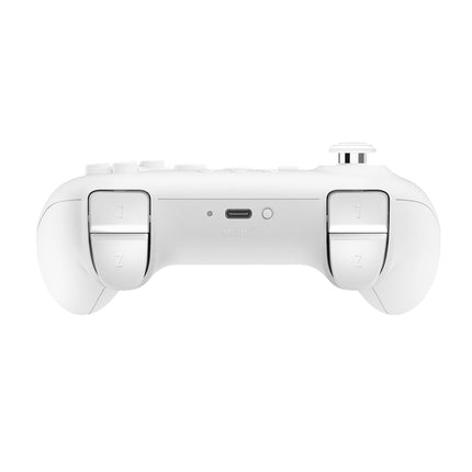 AKNES 8BitDo 64 Bluetooth Controller for Analogue 3D, Switch 1/2, Windows & Android, with Hall Effect Joystick, Turbo, Vibration - White