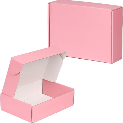 30 Pack 7x5x2 Inch Pink Shipping Boxes for Small Business, Small Mailing Boxes for Shipping Packaging