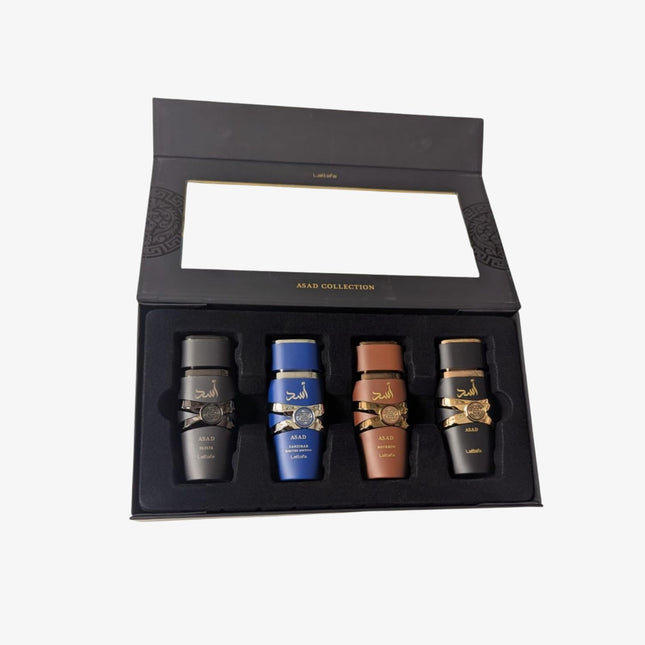 Lattafa Asad 4-Piece Gift Set 25ml – Men's Oriental Fragrance Collection