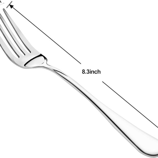 8 Pieces Dinner Forks Set,8" Forks,Food Grade Stainless