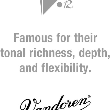 Vandoren CR1925 Bb Clarinet V.12 Reeds Strength 2.5; Box of 10