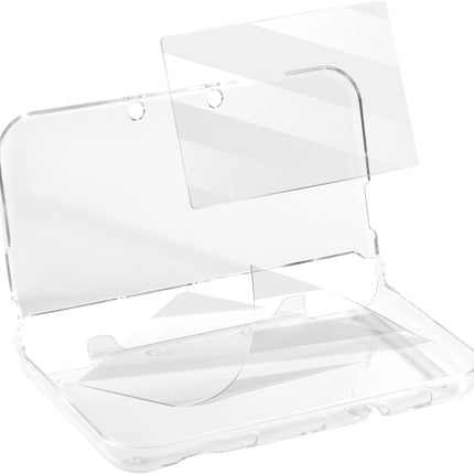 New Case with New Screen Protector, Transparent Hard Case Ultra Clear Shell Protective Cover Skin Modified Hinge-Less Design