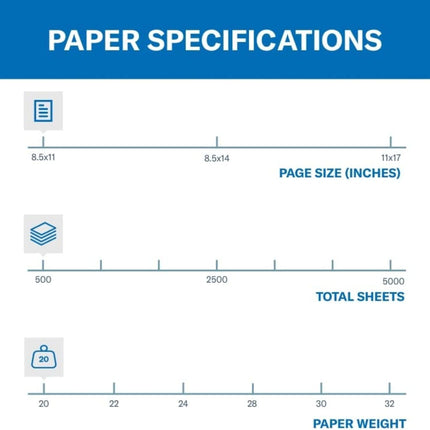 Hammermill Colored Paper, 20 lb Blue Printer Paper, 8.5 x 11 - Made in the USA, Pastel Paper, 103309R - 1 Ream (500 Sheets)