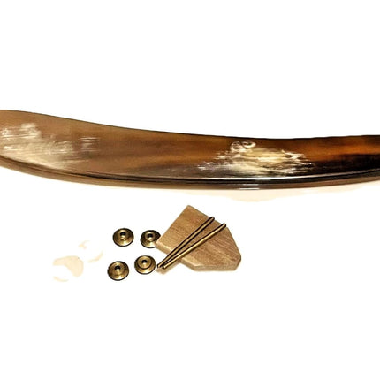 Blonde Horn Straight Razor Scales Restoration Handles W Hardware For Dovo Puma Boker Solingen