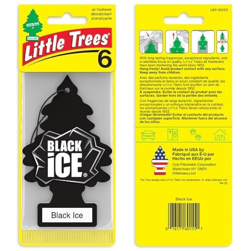 Hanging Tree Car Air Fresheners, Black Ice Scent, 24 Count - photo 2