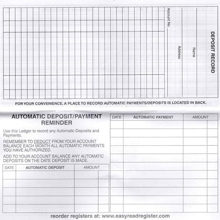 Checkbook Registers, 26-27-28 Calendars, Made in USA