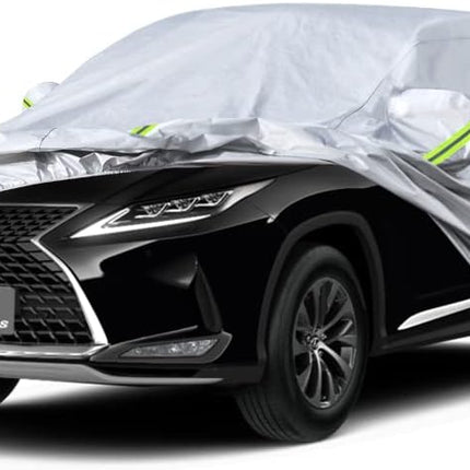 KouKou 6 Layers Car Cover Custom Fit Lexus RX300/330/350/350L/450 from 2003 to 2025, Waterproof All Weather for Automobiles, Sun Rain Dust Snow Protection.