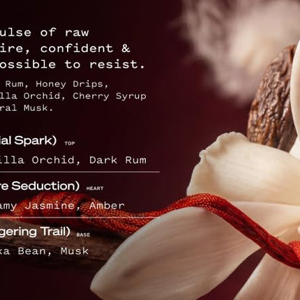 STRING THEORY Pheromone Roll On Perfume Oil for Women - Spicy & Sweet Vanilla Amber Boozy Gourmand Musk - Dark Rum, Vanilla, Creamy Tonka Bean - Long-Lasting Fragrance - Pheromones Phero-Mimetic Oil