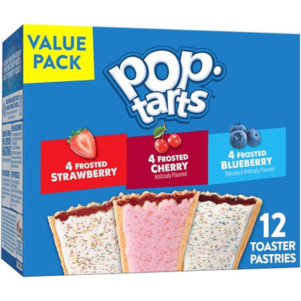 Amazon.com : Pop-Tarts Toaster Pastries, Breakfast Foods, Kids Snacks, Variety Pack (12 Pop-Tarts) : Everything Else