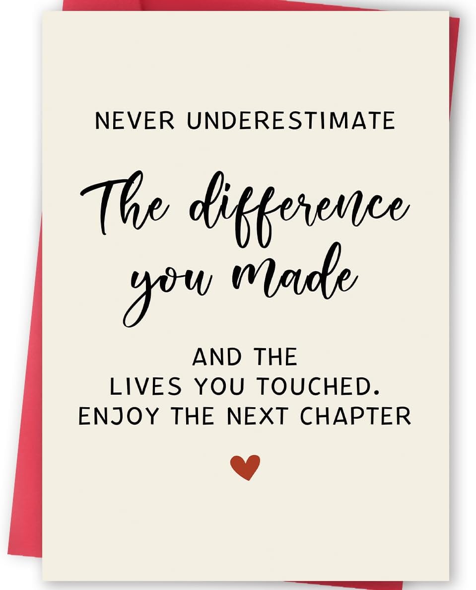 Funny Retirement Farewell Card for Coworkers, Friends, Bosses, Teachers, Mom or Dad