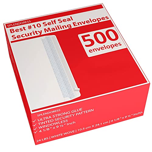 #10 Security Envelopes Self-Se - side view