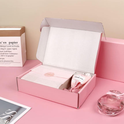 30 Pack 9x6x2 Pink Shipping Boxes for Packaging Small Business, Corrugated Cardboard Boxes for Shipping Packing Mailing