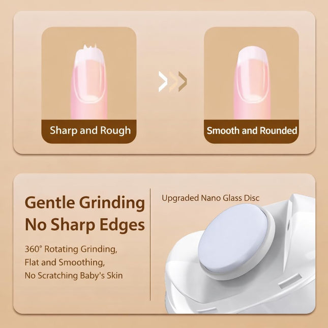 Electric Nail Clipper with Built-in LED Light, 3-Speed Cordless Nail Grinder Cutter, Mess-Free Nail - photo 2