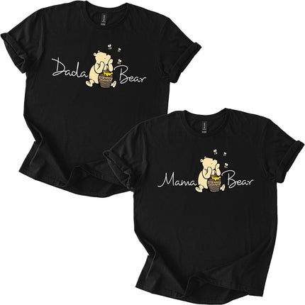 Mama Bear Dada Bear Tee T-Shirt Shirt Honey Bear Family Matching Unisex Gift (Single Item)
