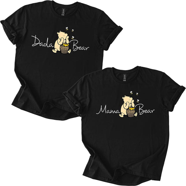 Mama Bear Dada Bear Tee T-Shirt Shirt Honey Bear Family Matching Unisex