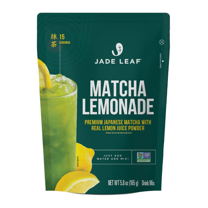 Jade Leaf Matcha Lemonade Drink Mix - Premium Japanese Ceremonial Grade Matcha Green Tea Powder, Organic Cane Sugar - Refreshing Café Style Matcha Lemonade Powder, 5.8 Ounce / 165g (Pack of 1)