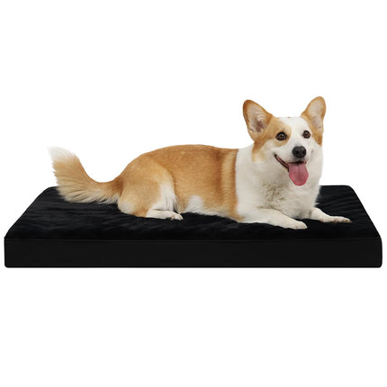 Cama ortopédica para perros grandes con forro impermeable, gris, 35x22