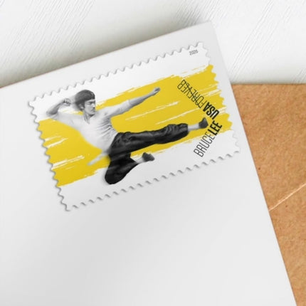 Bruce Lee 2026 (Sheet of 20) Legendary Chinese American Martial Artist, Actor, and Filmmaker First-Class Mail Forever Postage Stamps