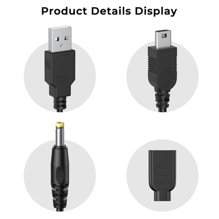 Mugust 2-in-1 PSP Charger Cable, Replacement Charger PSP PlayStation Portable Power Cord for Sony PSP 1000 2000 3000 Series USB Data Cable & Charging Cord