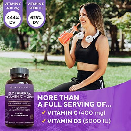 Viva Naturals Elderberry with Vitamin C  - image 4
