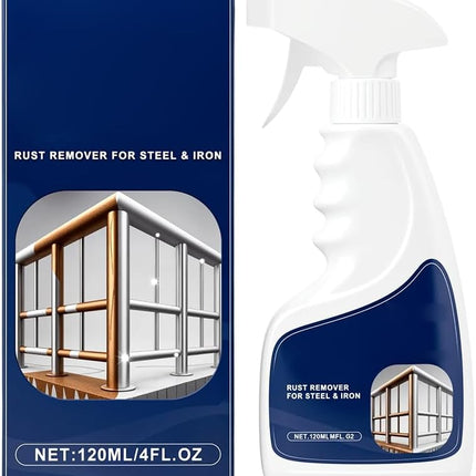 Rust Remover Spray for Metal, Powerful Rust Remover Heavy Duty Metal Cleaner, Highly Concentrated Rust Remover for Stainless Steel Copper, Automotive Parts, Fast Acting (1)