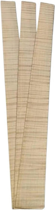 3pcs Less or Best Flames Violin Rib Blanks Maple wood Flamed Violin Side blanks 400mm(Less flame ribs)