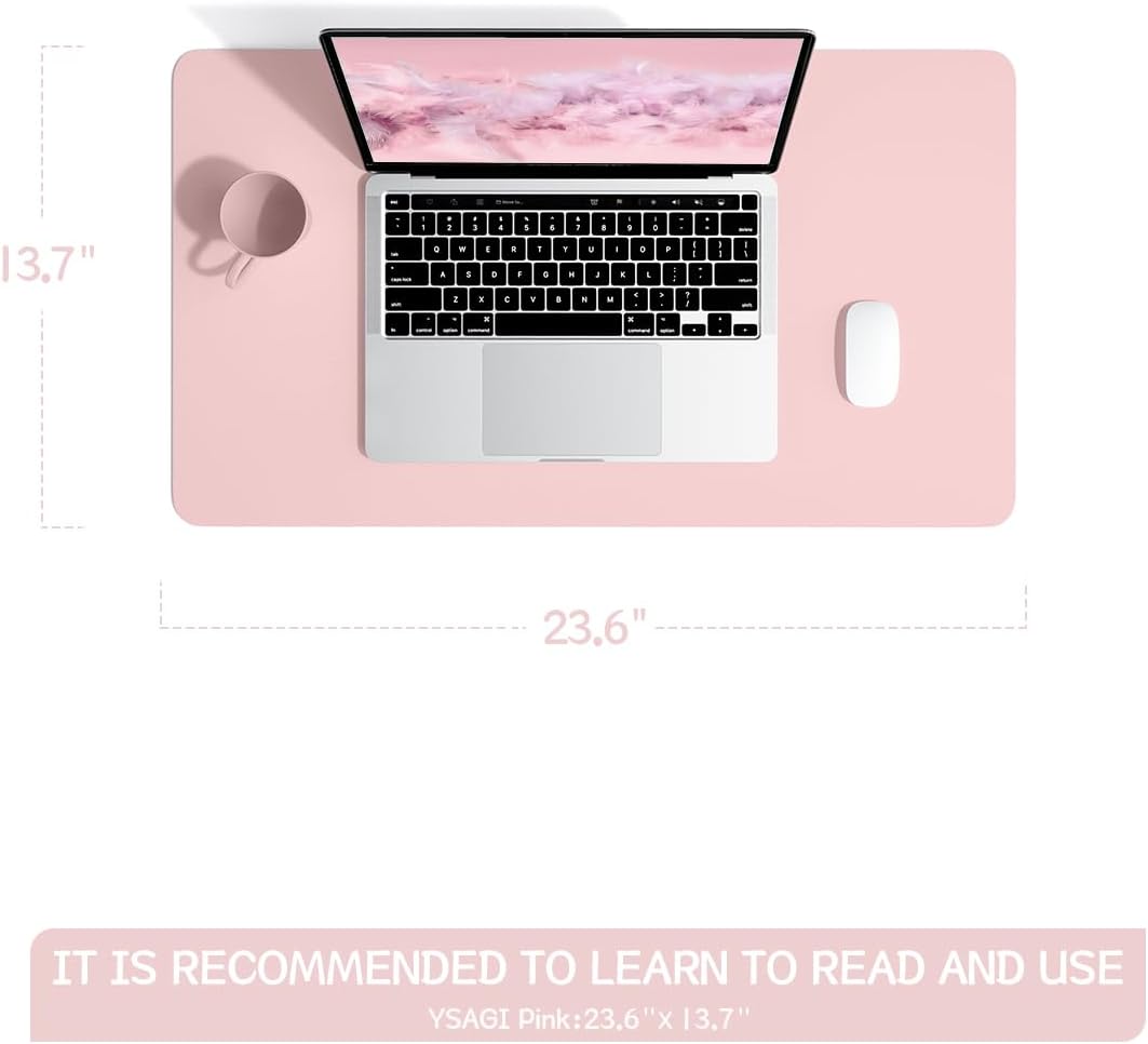 Non-Slip Leather Desk Pad, Waterproof Laptop Computer Desk Keyboard Mat, Table Protector Blotter Mat - photo 4