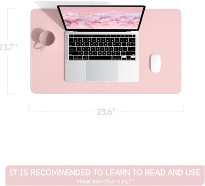 Non-Slip Leather Desk Pad, Waterproof Laptop Computer Desk Keyboard Mat, Table Protector Blotter Mat - photo 4