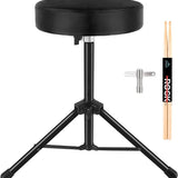Drum Throne,Padded Drum Seat Drumming Stools with Anti-Slip Feet
