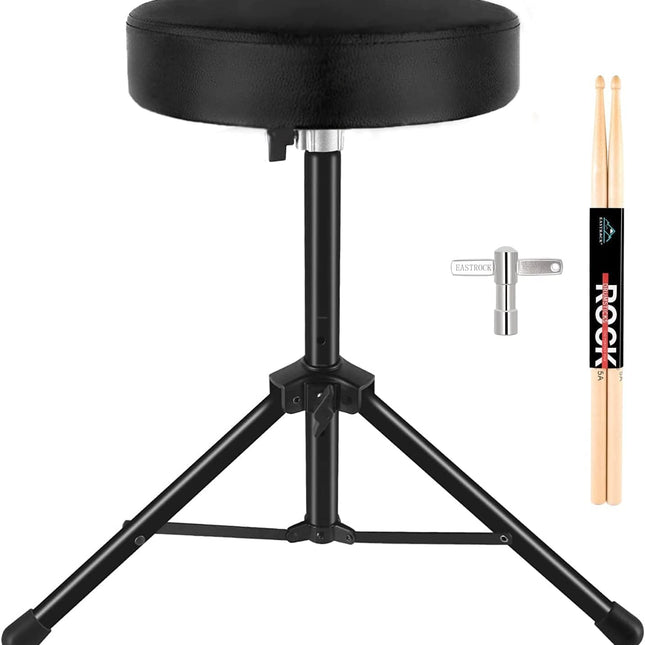 Drum Throne,Padded Drum Seat Drumming Stools with Anti-Slip Feet