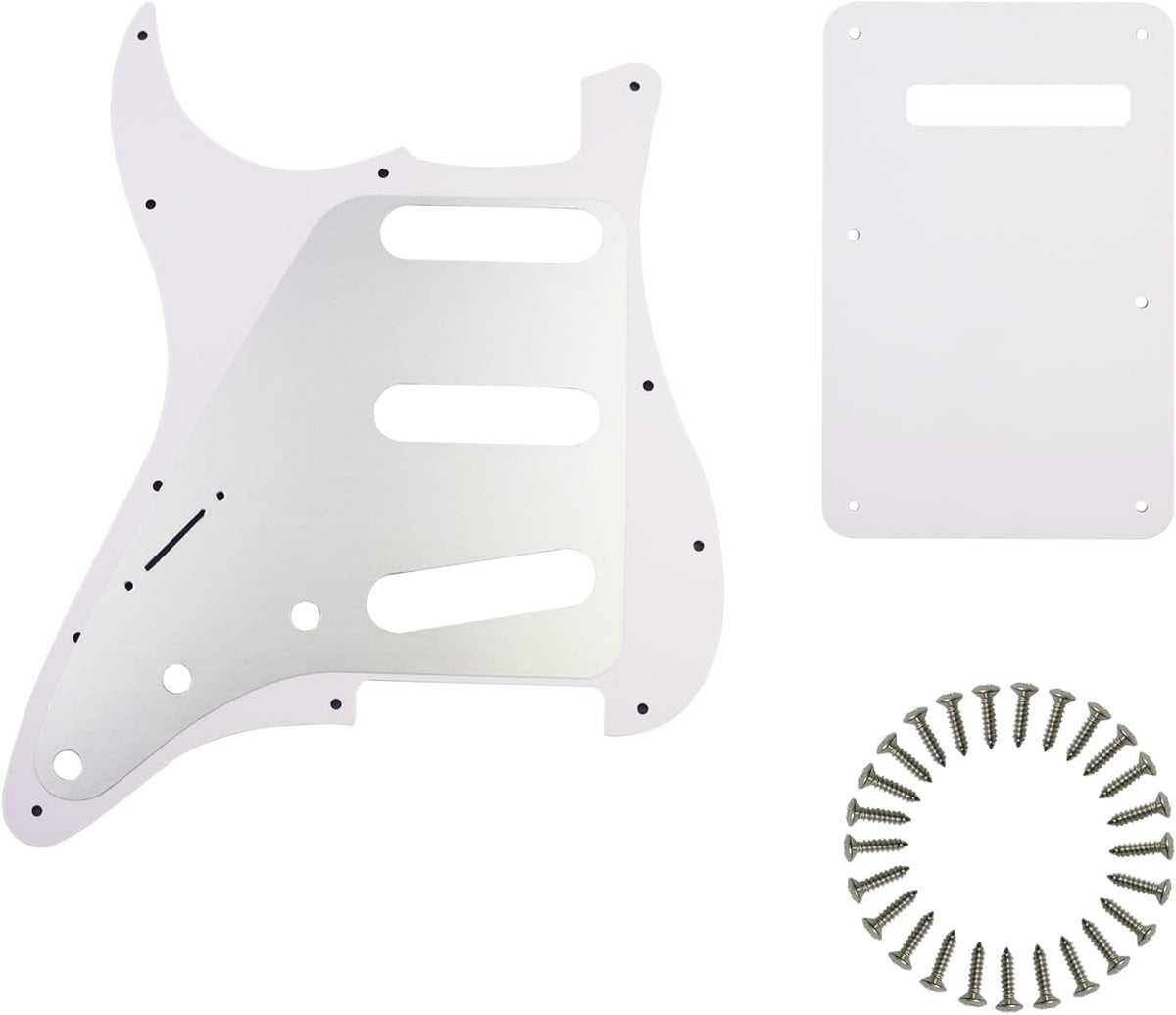 SSS 11 Holes Strat Electric Guitar Pickguard and BackPlate Set for Fender USA/Mexican Made Standard - photo 2