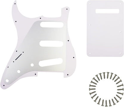 SSS 11 Holes Strat Electric Guitar Pickguard and BackPlate Set for Fender USA/Mexican Made Standard - photo 2