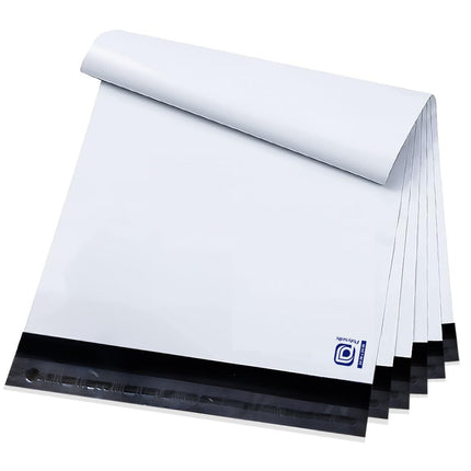 100 piezas de sobres de envío negros de polietileno de 12x15.5 Inches, sellado adhesivo fuerte, impermeables y resistentes al desgarro, bolsas postales para ropa, libros y accesorios