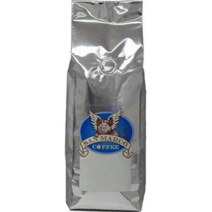 San Marco Coffee Flavored Ground Coffee, Toasted Almond Amaretto, 1 Pound