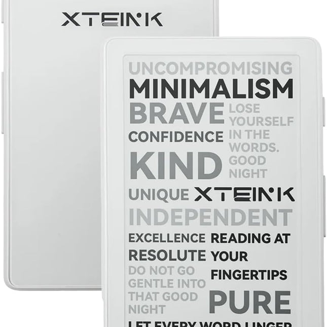 E-Book Reader, 4.3" Portable Pocket E-Ink eReader with Physical Page-Turn Buttons, Ultra-Thin 0.23 inch&2.72 oz, Magnetic-Ready Design,Distraction-Free Reading, 16GB Storage, Frost White