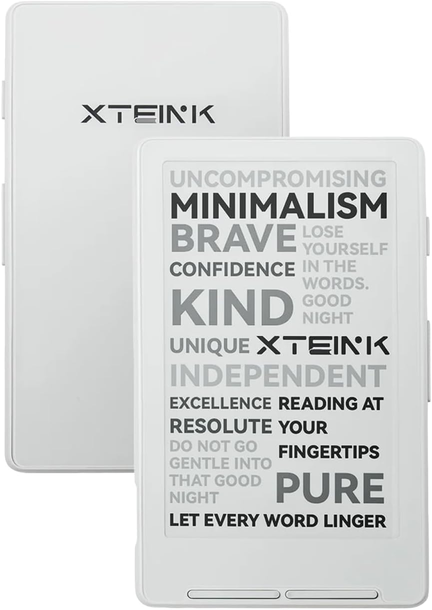 E-Book Reader, 4.3" Portable Pocket E-Ink eReader with Physical Page-Turn Buttons, Ultra-Thin 0.23 inch&2.72 oz