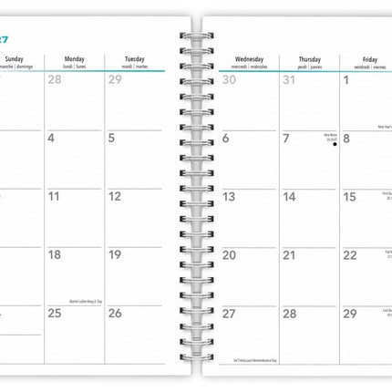 Blue Heelers | 2027 6 x 7.75 Inch Spiral-Bound Wire-O Weekly Engagement Planner Calendar | New Full-Color Image Every Week | BrownTrout | Animals Dog Breeds Pets