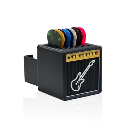 Guitar Picks Holder Box,Amplifier Speaker Style Paddle Holder Guitar Pick Display Holder,For Pick Storage And Display,Gift For Guitar Players Guitarists