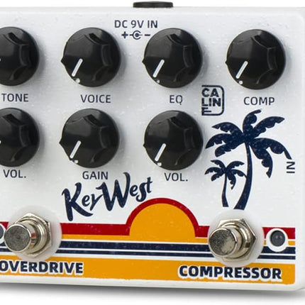 Caline DCP-05 KEY WEST Compressor Overdrive Effect Pedal Dual Guitar Pedal
