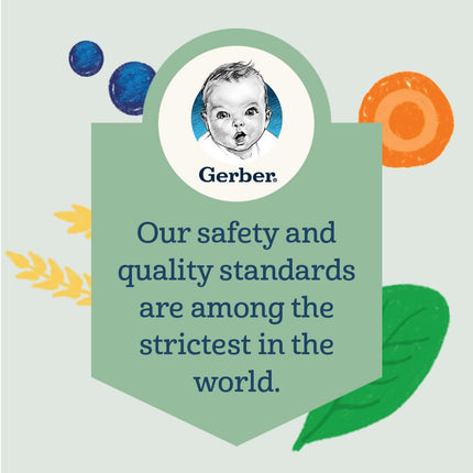 Gerber Baby Food Pouches, Toddler, Premium, Grow Strong, Fruit Veggie Yogurt & Grains Blend with 2g Protein, 3.5 Ounce (Pack of 12)