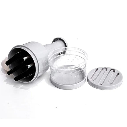Manual Vegetable & Food Chopper – Handheld Onion, Garlic, Nut & Veggie Cutter, Easy Push-Press, Dishwasher Safe, White
