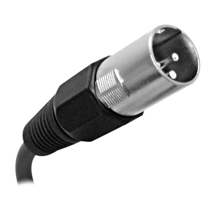 SEISMIC AUDIO - SAXLX-3 - 6 Pack of 3' Black XLR Male to XLR Female Patch Cables - Balanced - 3 Foot Patch Cords