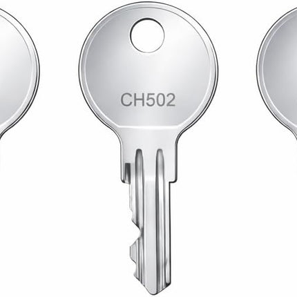 CH505 Replacement Truck Tool Box Keys, 3-Pack, Compatible with UWS Delta Better Built Bauer Toolbox Locks, Select Your Key Code CH501–CH550