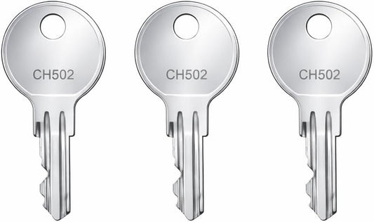 CH502 Replacement Truck Tool Box Keys, 3-Pack, Compatible with UWS Delta Better Built Bauer Toolbox Locks, Select Your