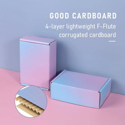 6x4x2 Inch Small Shipping Boxes for Small Business, 30 Pack Purple Mailing Boxes Corrugated Cardboard Mailer Gift Packaging Box