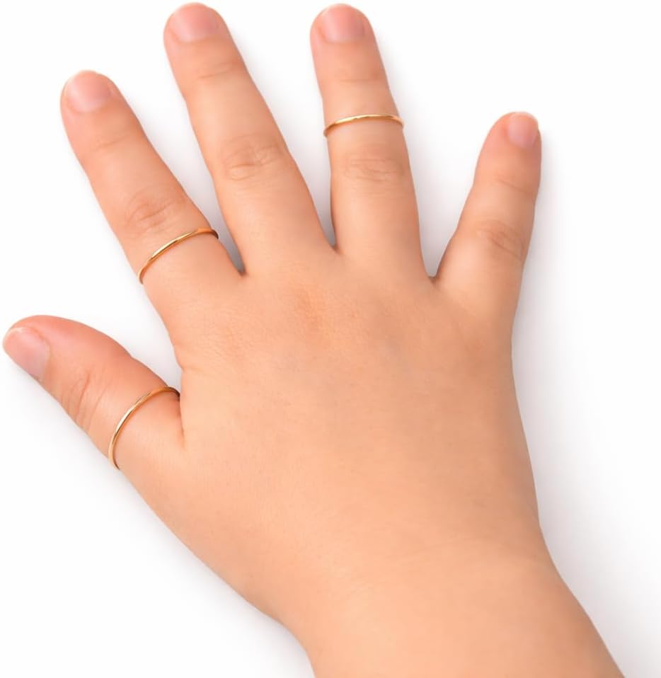 14k Gold Filled Baby Stacking Rings, Size 2 - photo 2