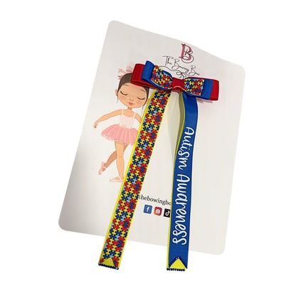 Autism Awareness Hair Bow (2nd Edition)