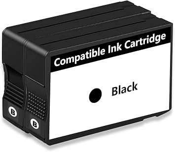 Remanufactured Ink Cartridges Replacement with V13.3.1 Chips (Black, 2-Pack)