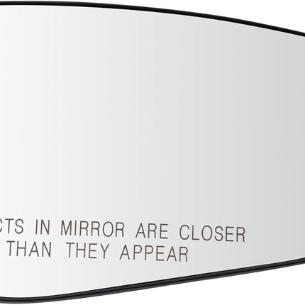 TRQ Passenger Side Mirror Glass Snap On Clear Compatible with 2015-2017 Chrysler 200 CH1325188