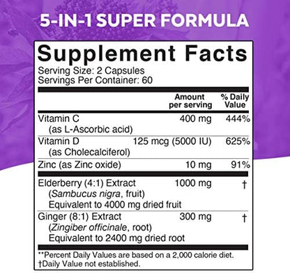 Viva Naturals Elderberry with Vitamin C  - image 5